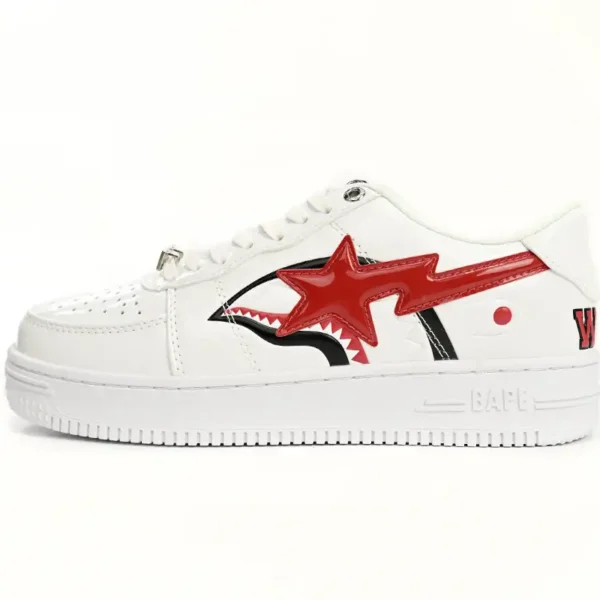 A Bathing Ape Bape Sta Low White Shark