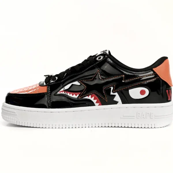 A Bathing Ape Bape Sta Low Orange Shark