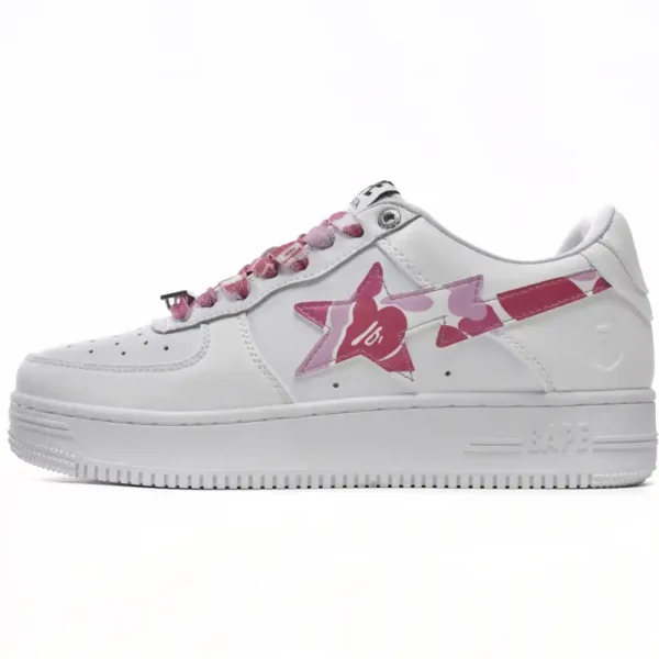A Bathing Ape Bape Sta Low White Red Camouflage