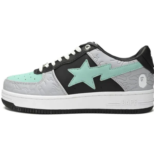 A Bathing Ape Bape Sta Low Grey Black Green