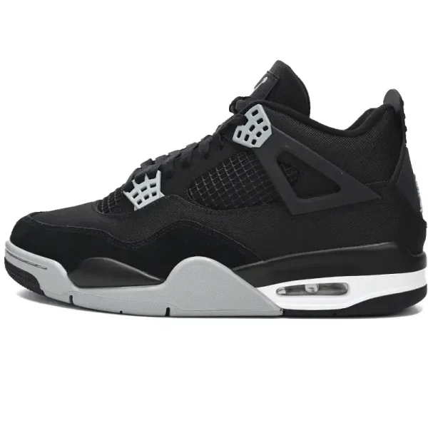 Air Jordan 4 Retro Black Canvas
