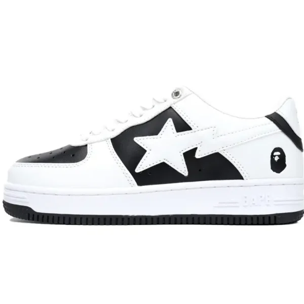 A Bathing Ape Bape Sta Low Black And White