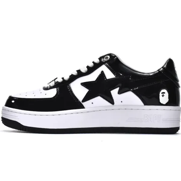 A Bathing Ape Bape Sta Low Black White