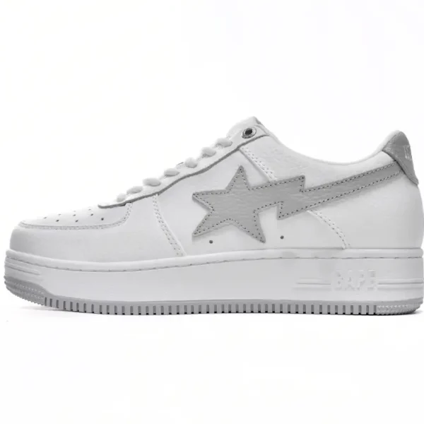 A Bathing Ape Bape Sta Low White Grey