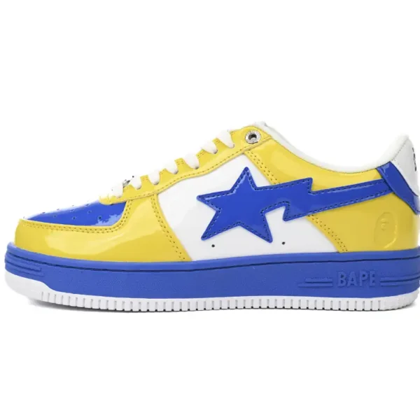 A Bathing Ape Bape Sta Low White Baolan Yellow